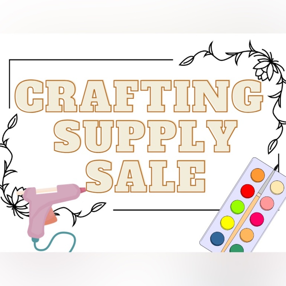 Check out my crafting supplies in my closet